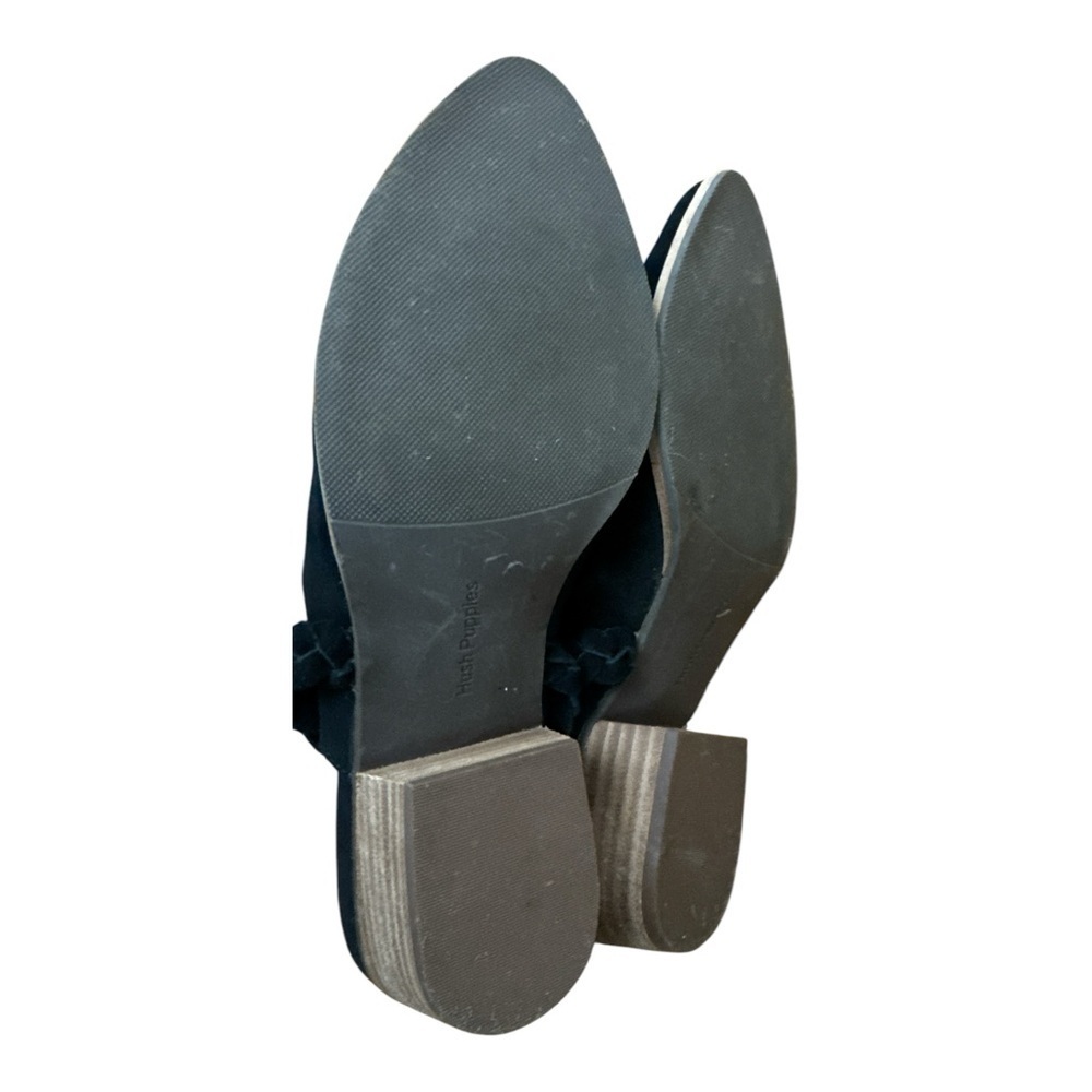 Hush Puppies Black Mules with Pointed Toe and Strap - Picture 5 of 5
